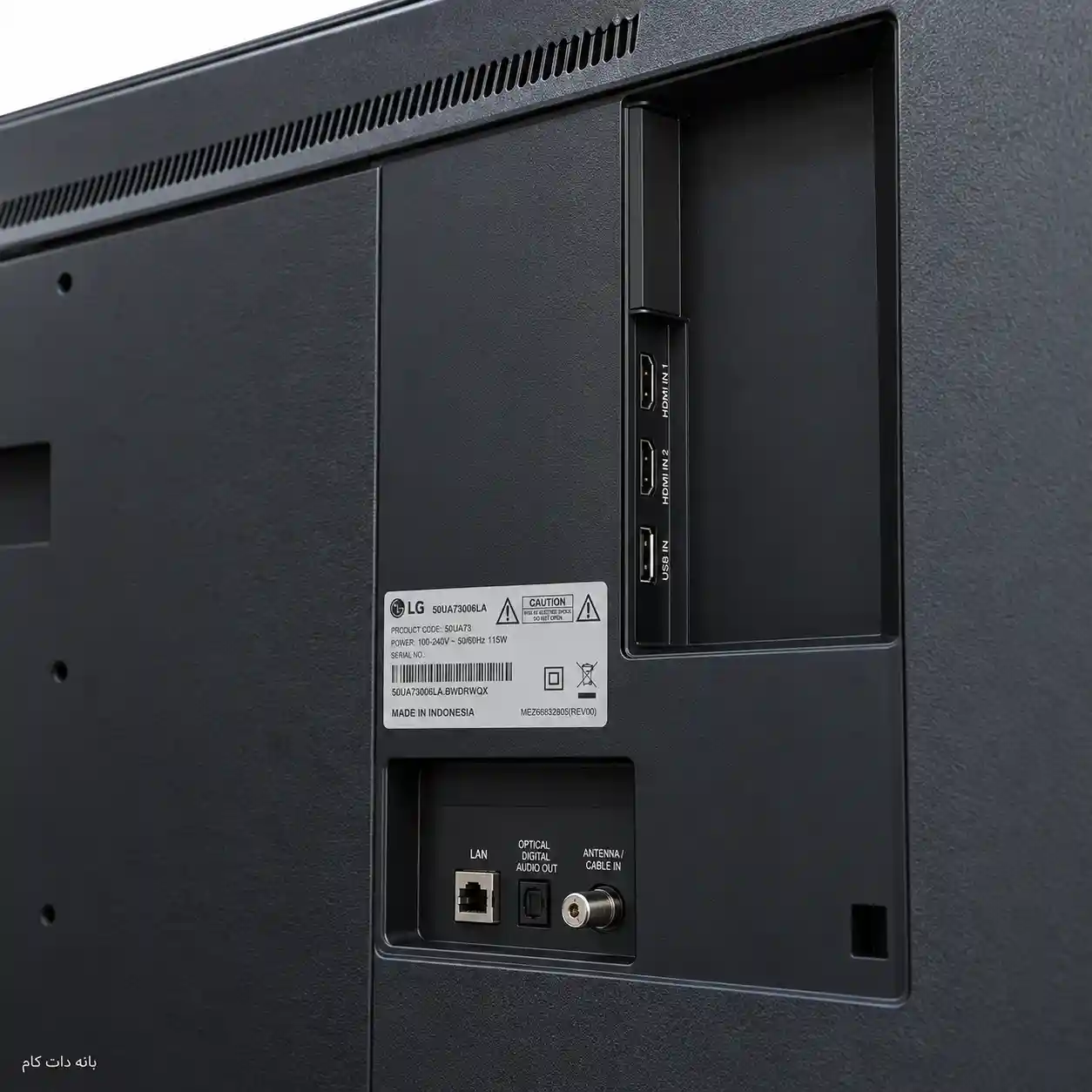 پشت تلویزیون ال جی 50UA85006