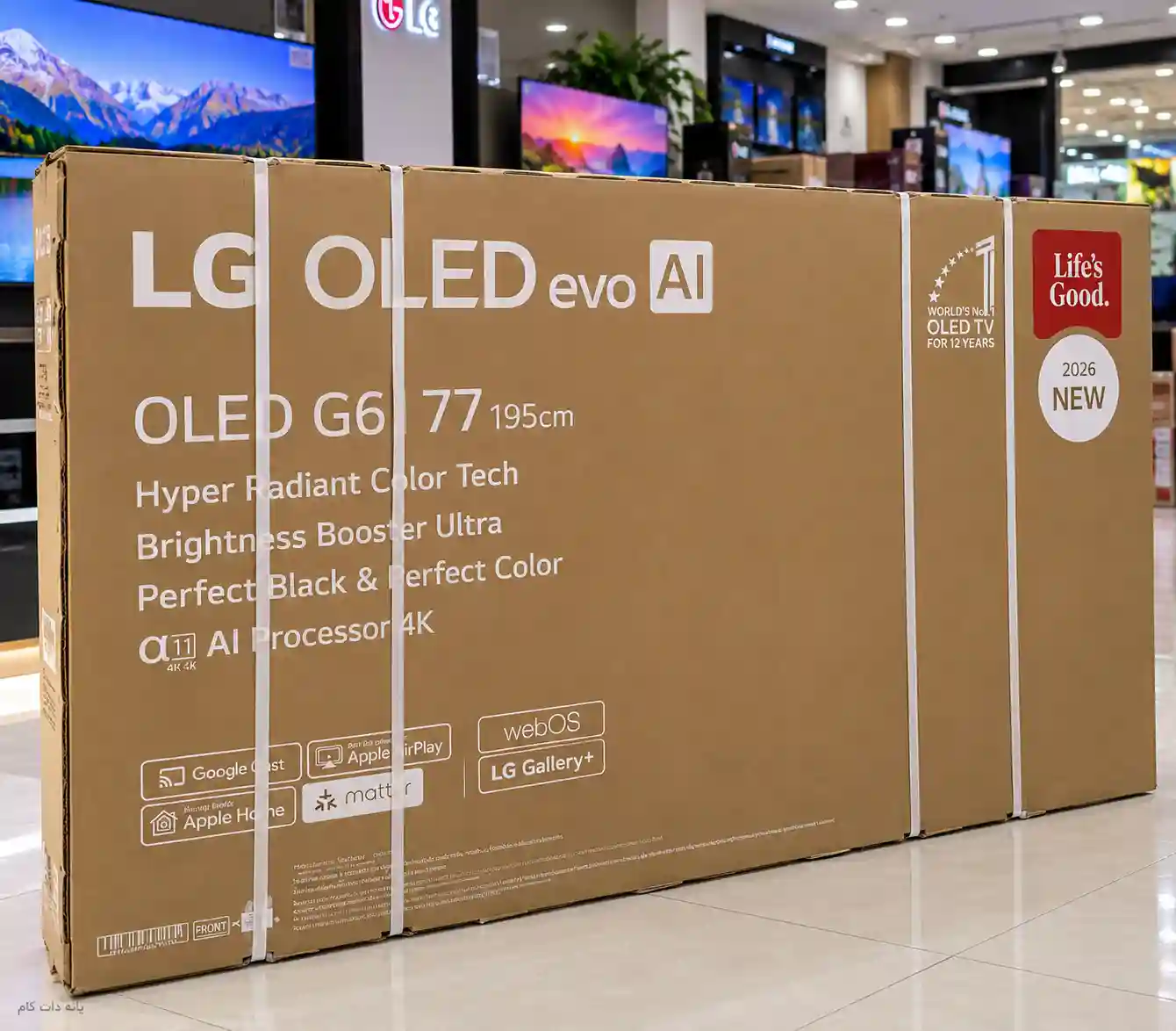 تلویزیون ال جی 77G6 اولد 8 کارتن تلویزیون ال جی 77G6 اولد
