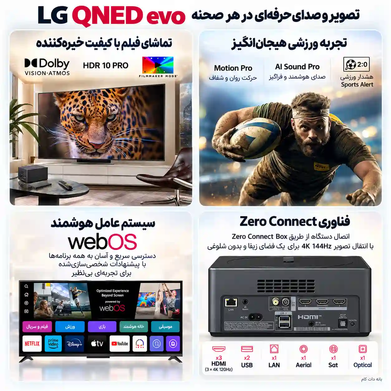 تلویزیون ال جی 86QNED9MA